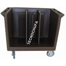 PLATE HOLDER AND TRAYS TROLLEY CPP-A3 (POLYETHYLENE)