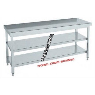 MTEB86 STAINLESS STEEL WALL TABLE - 1000 X 700 X 850 MM