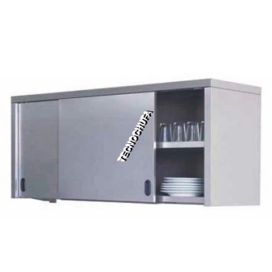 STAINLESS WALL CABINET WITH SLIDING DOOR APC-410