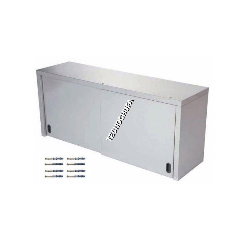 STAINLESS WALL CABINET WITH SLIDING DOOR APC-412