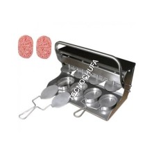 MANUAL BURGER BOX 4 X 110 (OVAL - STAINLESS STEEL)
