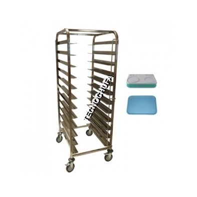 STAINLESS STEEL TROLLEY AISI 201 EURONORM TRAY 1/1 AND 1/2 CBI-12