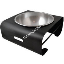 BLACK BUFFET MODULE WITH CYLINDRICAL BOWL SV5A-NER