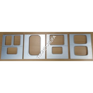 MOLDS FOR THERMAL SEALING MACHINE TS-220 (3 BARQUETS OF 137x95)
